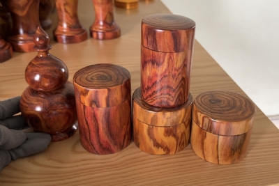 lọ tăm hộp đựng thuốc lào gỗ sưa đỏ ms127